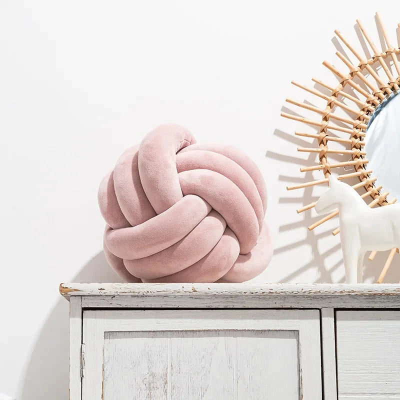 Plush Knot Cushion (Velvet) by Bowlift
