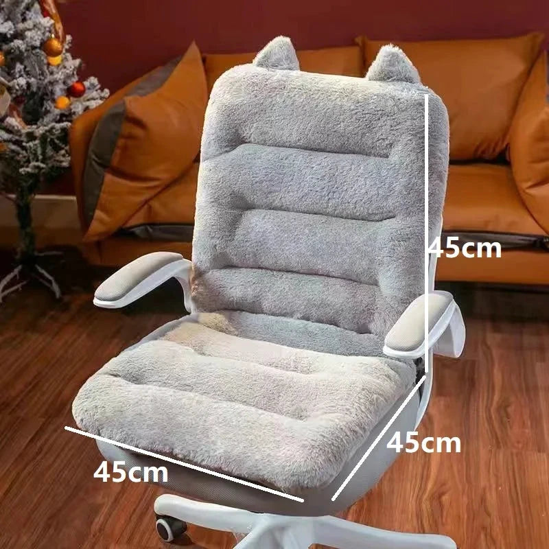 Comfy Plush Office Soft Seat-Back Cushion by BowLift