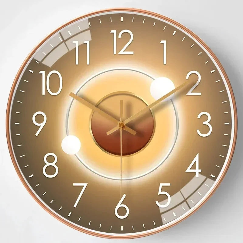 SilentTime - Digital Wall Clock in Classic Style - 8 Inch Bowlift by Bowlift