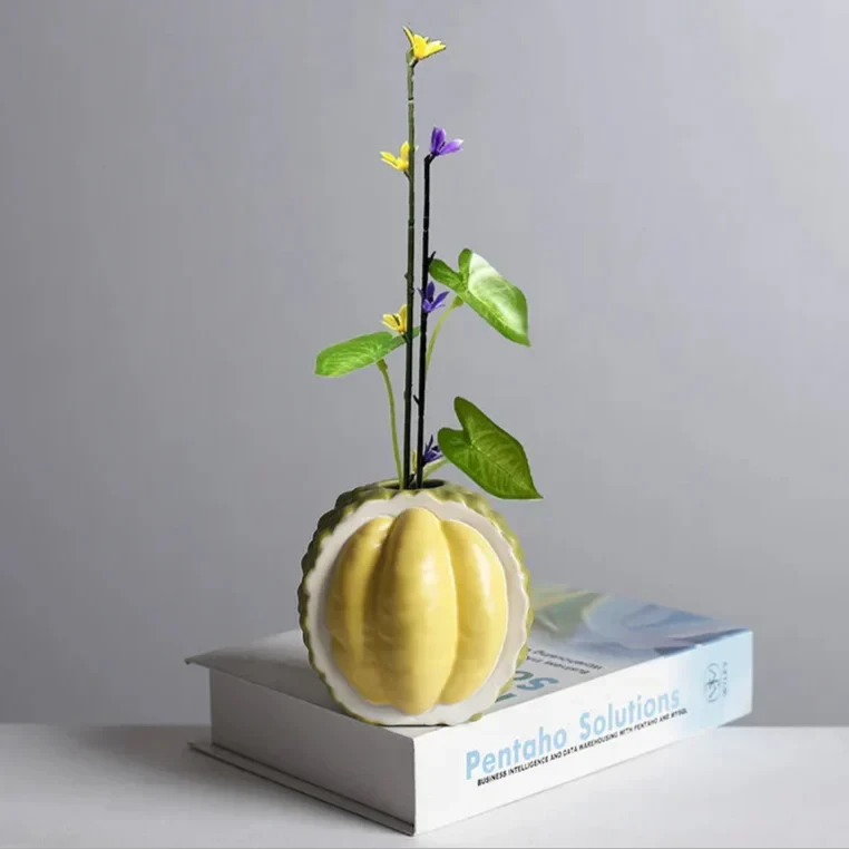 Durian-Shaped Ceramic Vase by Bowlift
