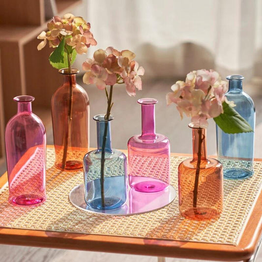 Colourful Bud Glass Vase by Bowlift