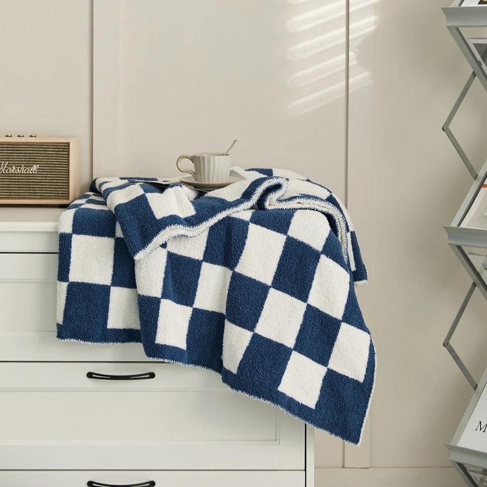 COLOURFUL CHECKERBOARD THROW by Bowlift