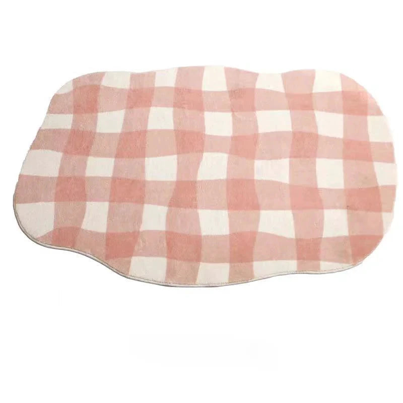 Plaid Wonky Rug by Bowlift