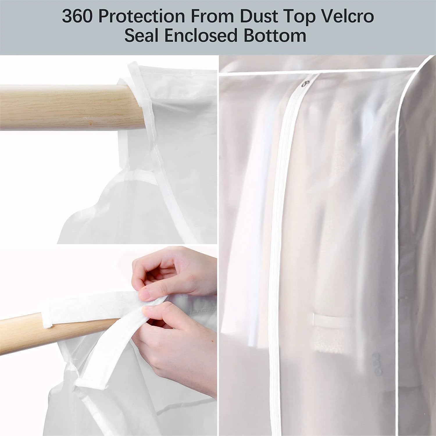 Home Organizer Dust Cover Clothes Storage Wardrobe Bag by BowLift