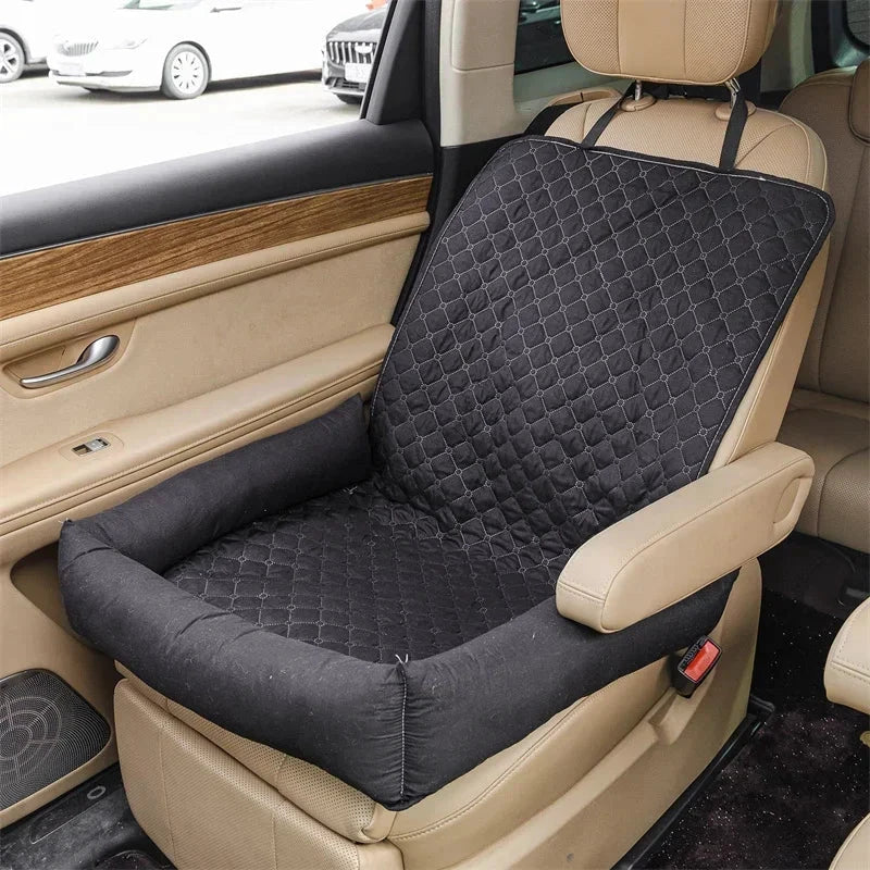 Pawmodo Waterproof Dog Car Seat Cover | Portable Travel Bed for Car | Anti-Soil | For Small & Medium Dogs by BowLift