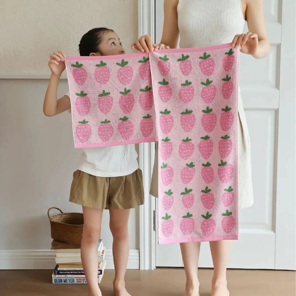Strawberries Towel by Bowlift