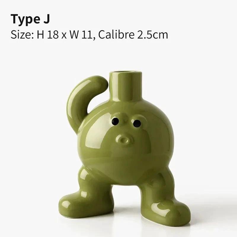 Character Ceramic Vase by Bowlift