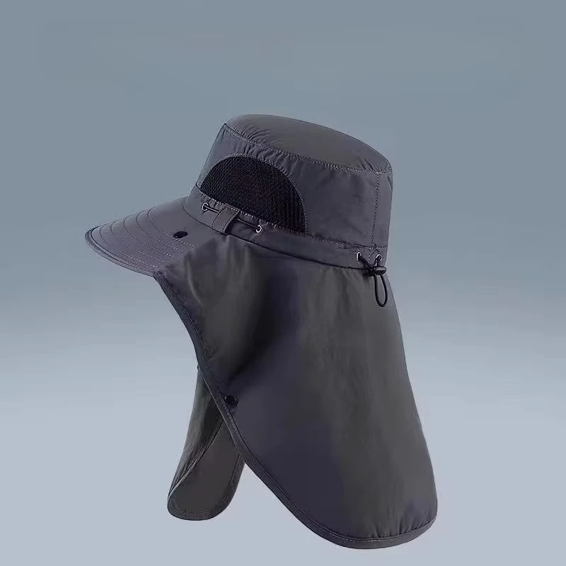UV Protection Outdoor Sun Hat with Wide Brim and Neck Flap for Hiking, Fishing, and Camping by BowLift