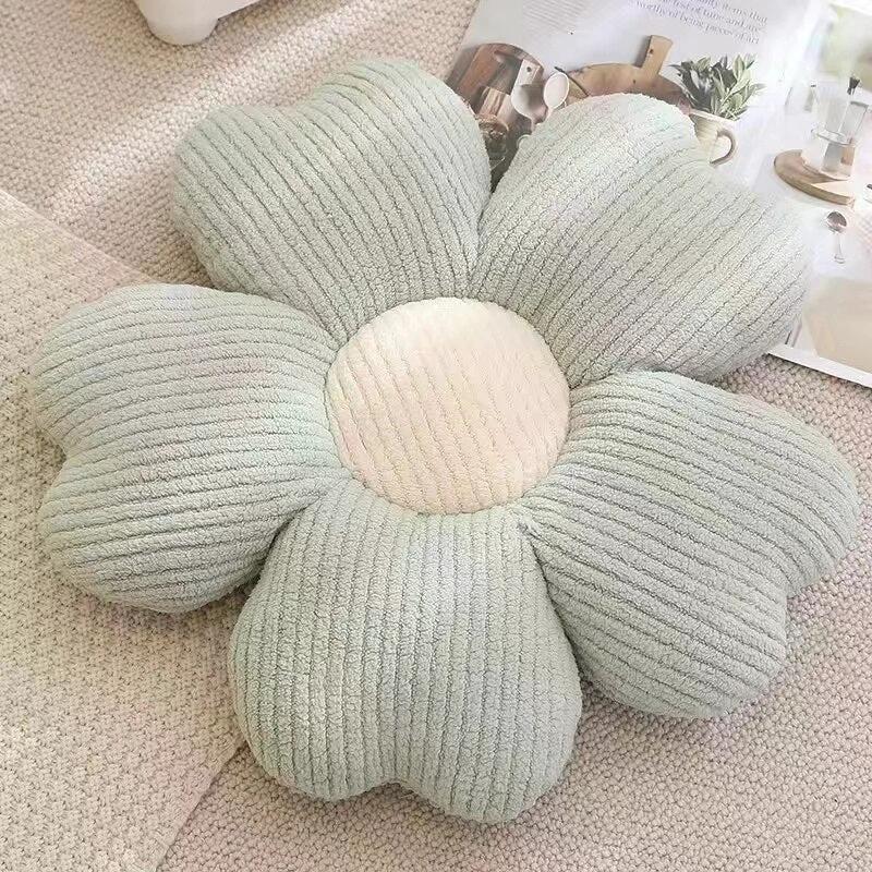 Fluffy Clover Flower Cushion by Bowlift