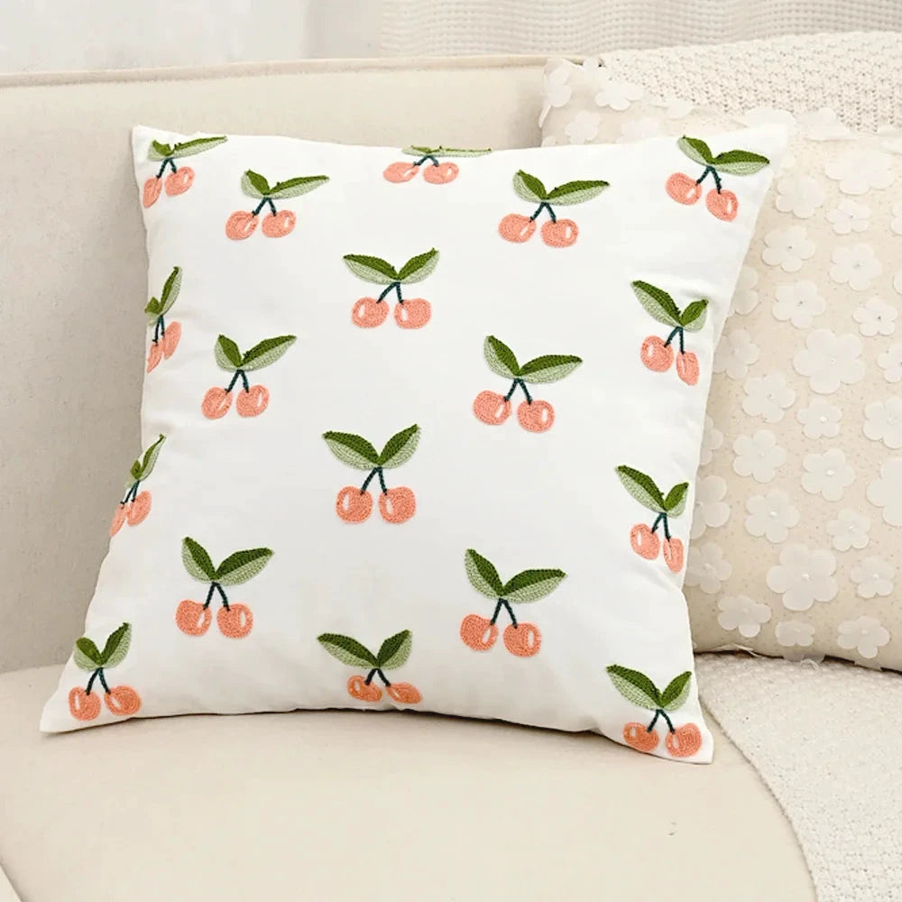 Blossom & Cherry Cushion Cover by Bowlift
