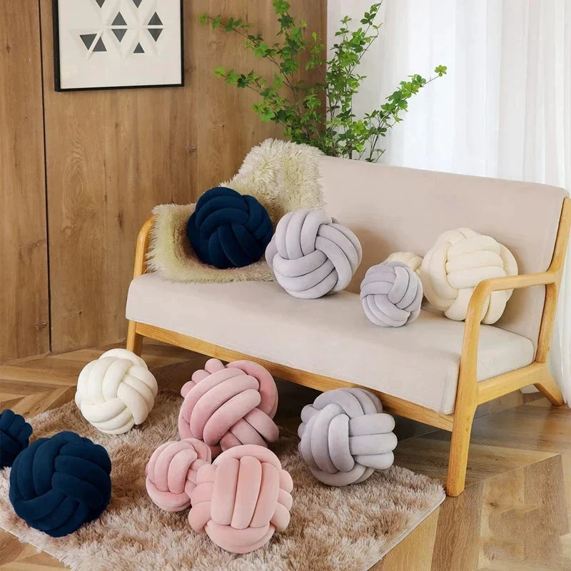 Plush Knot Cushion (Velvet) by Bowlift