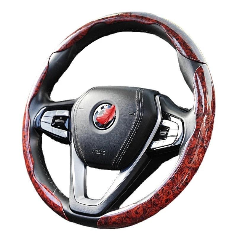Non-Slip Wood Grain Car Wheel Cover by BowLift