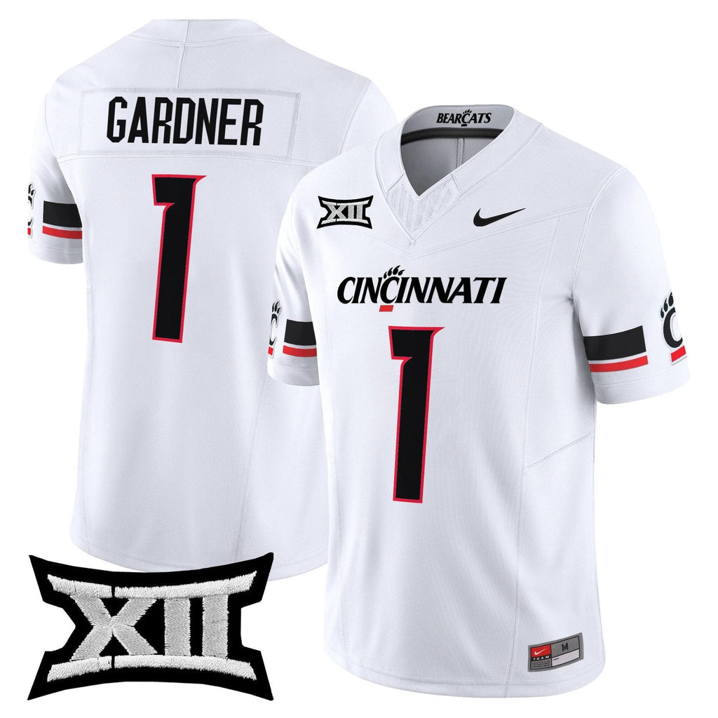 Sauce Gardner Jersey #1 Cincinnati Bearcats 2025 Vapor Limited Stitched White by My Store