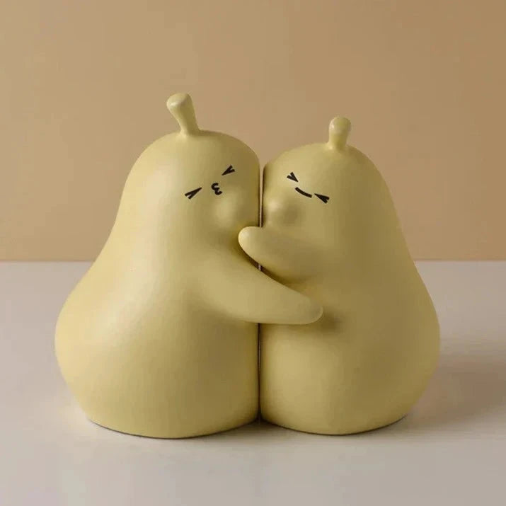 Hugging Pear Bookends by Bowlift