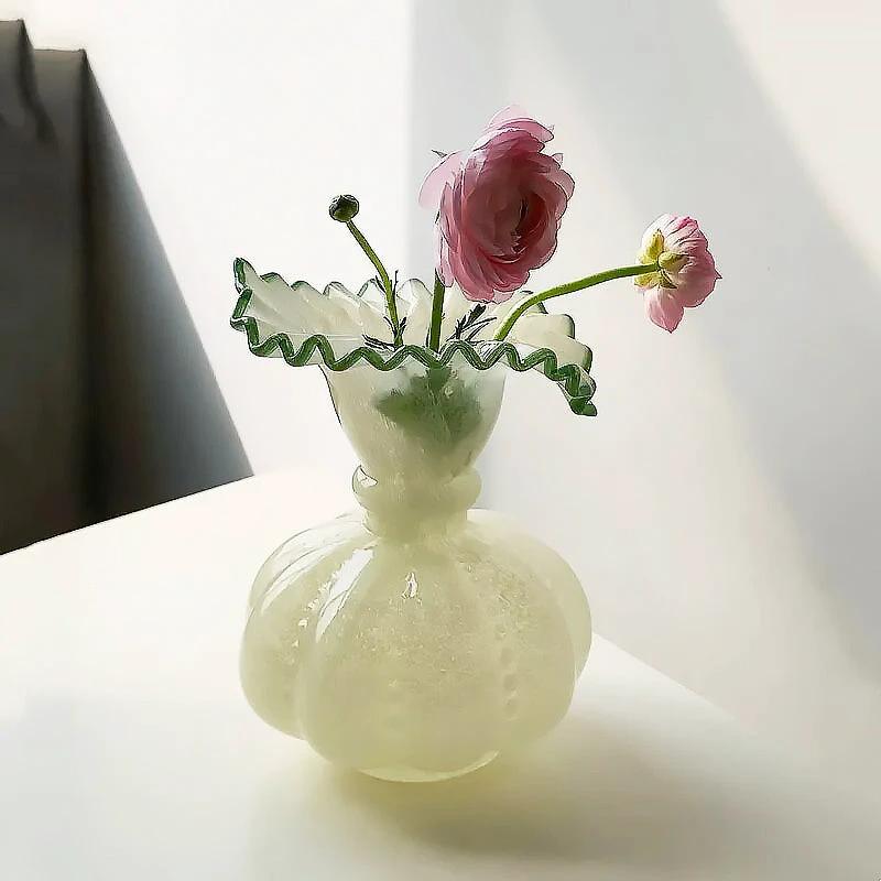 Glass Pumpkin Vase by Bowlift