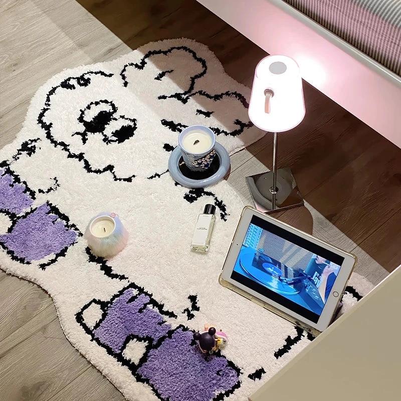 Angry Rabbit Rug by Bowlift