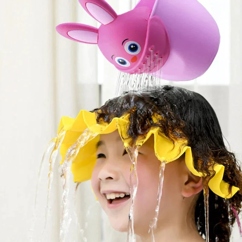 Kids Shampoo Rinse Cup – Bunny Shampoo Head Washer for Kids by BowLift