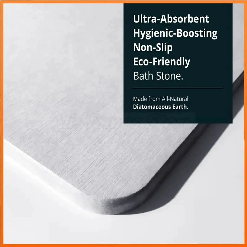 Quick Dry Stone Shower Mat by BowLift