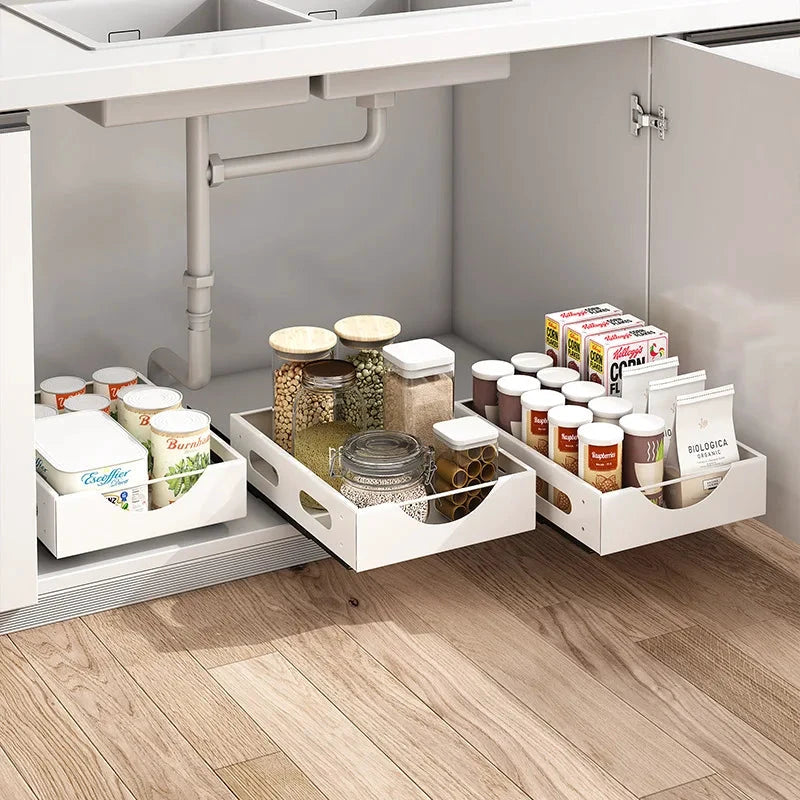 Under the Cabinet Smart Dish Organizer Rack by BowLift