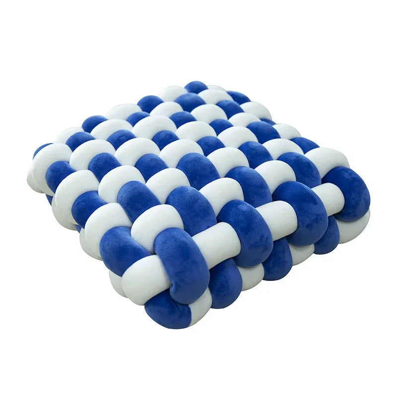Chunky Woven Knot Cushion by Bowlift