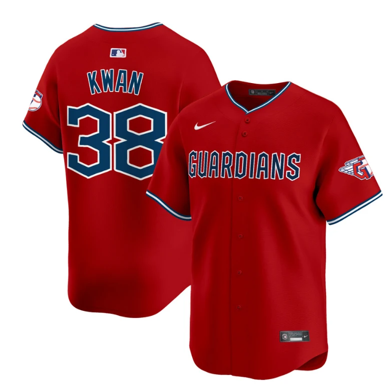 Steven Kwan Jersey #38 Cleveland Guardians 2025 Vapor Premier Limited All Stitched Red by My Store