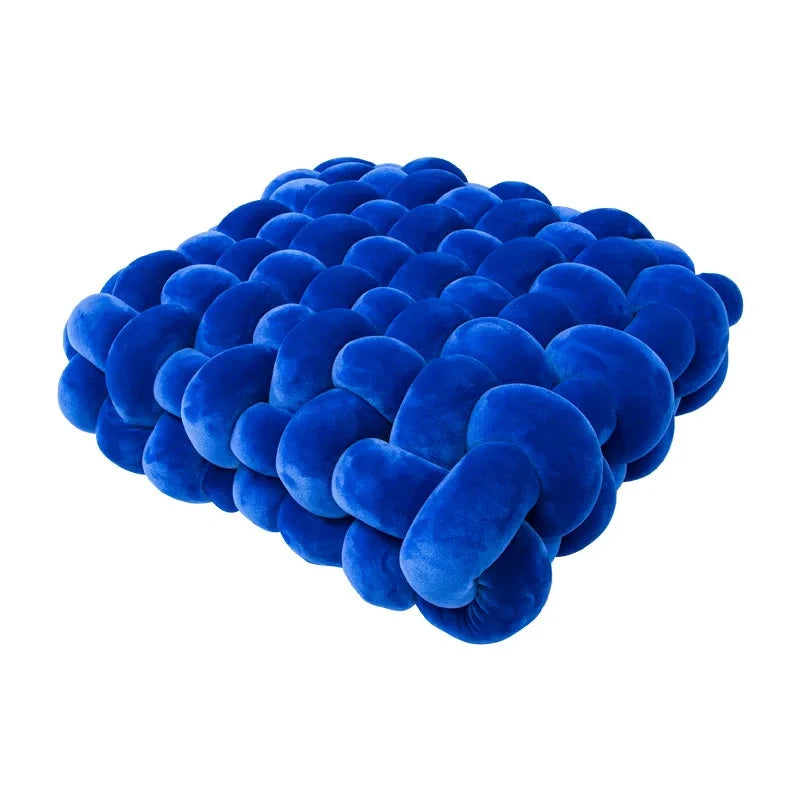 Chunky Woven Knot Cushion by Bowlift