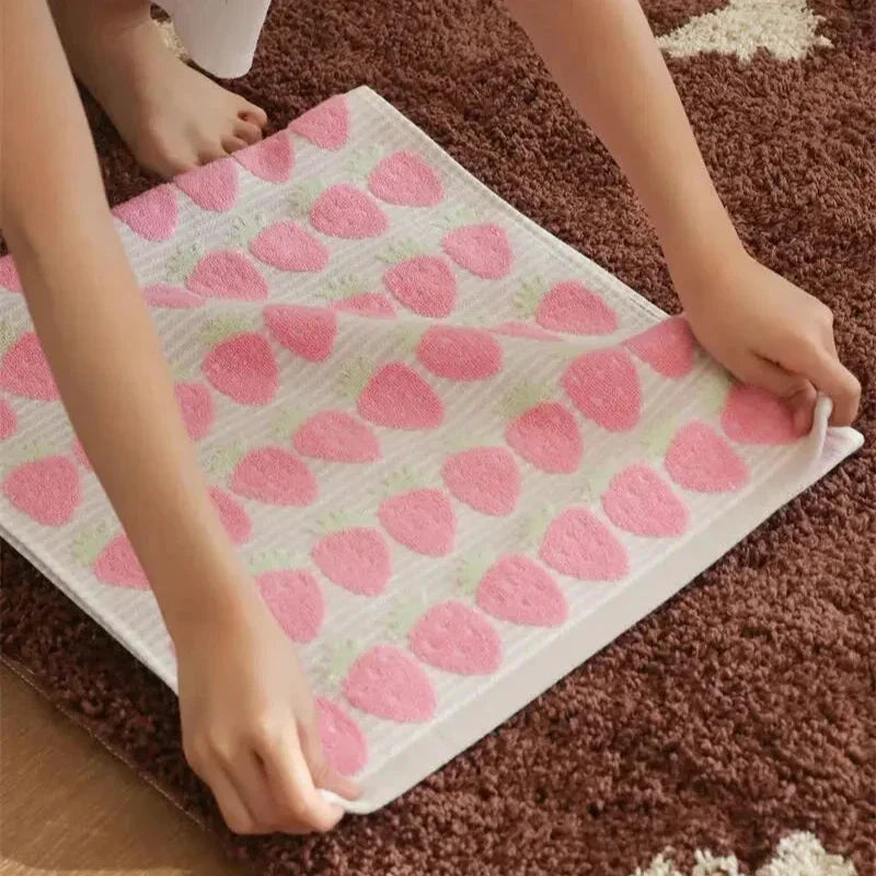 Strawberry Series Cotton Towel Collection by Bowlift