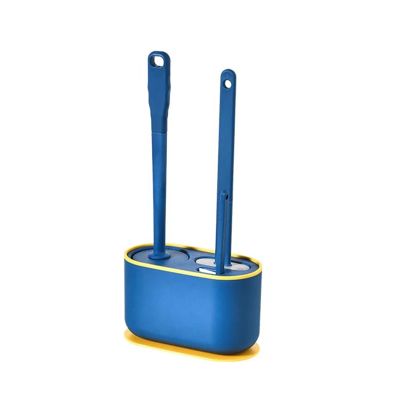 Wall-Mounted Toilet Cleaner Drainer Brush Set by BowLift