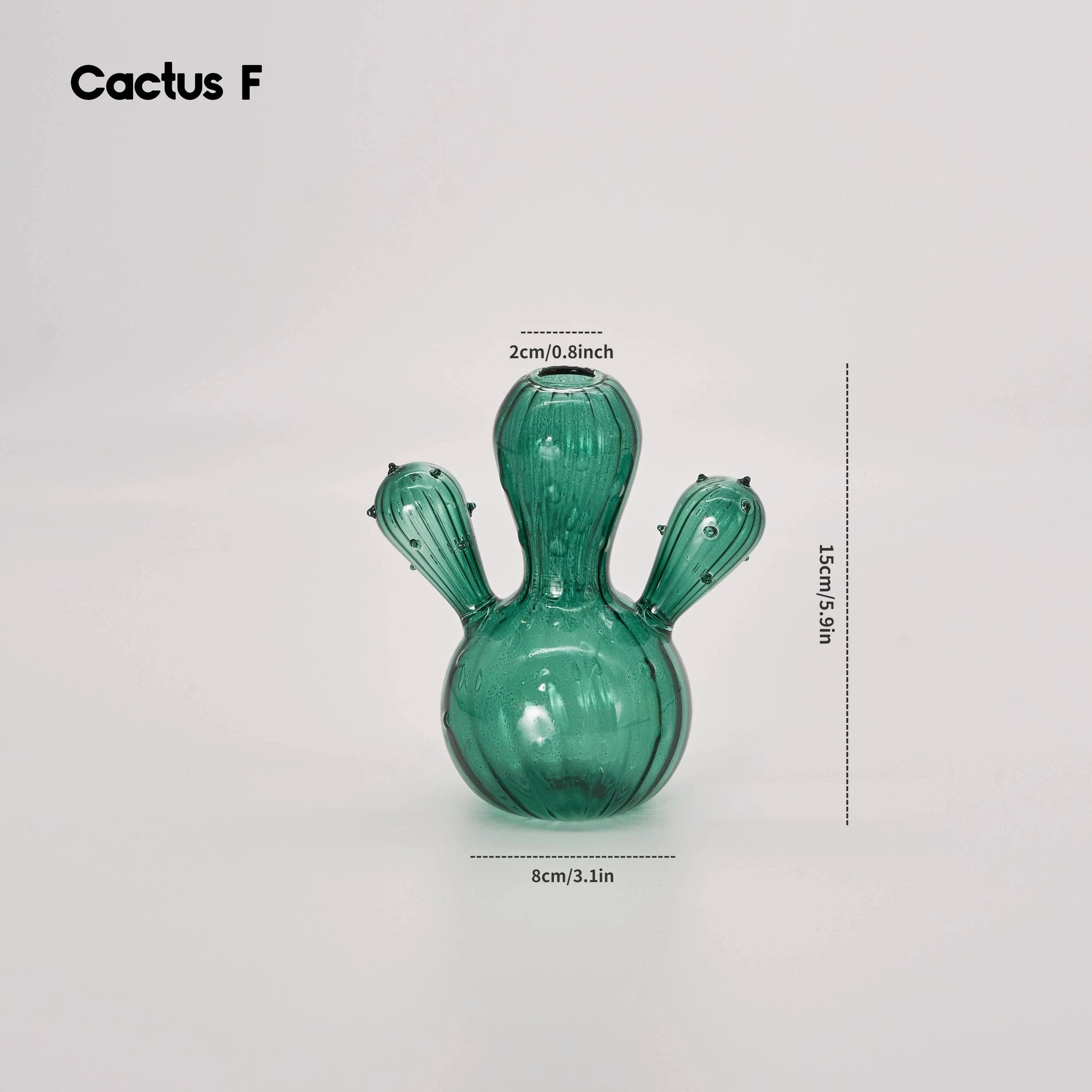 Cactus Glass Vase by Bowlift