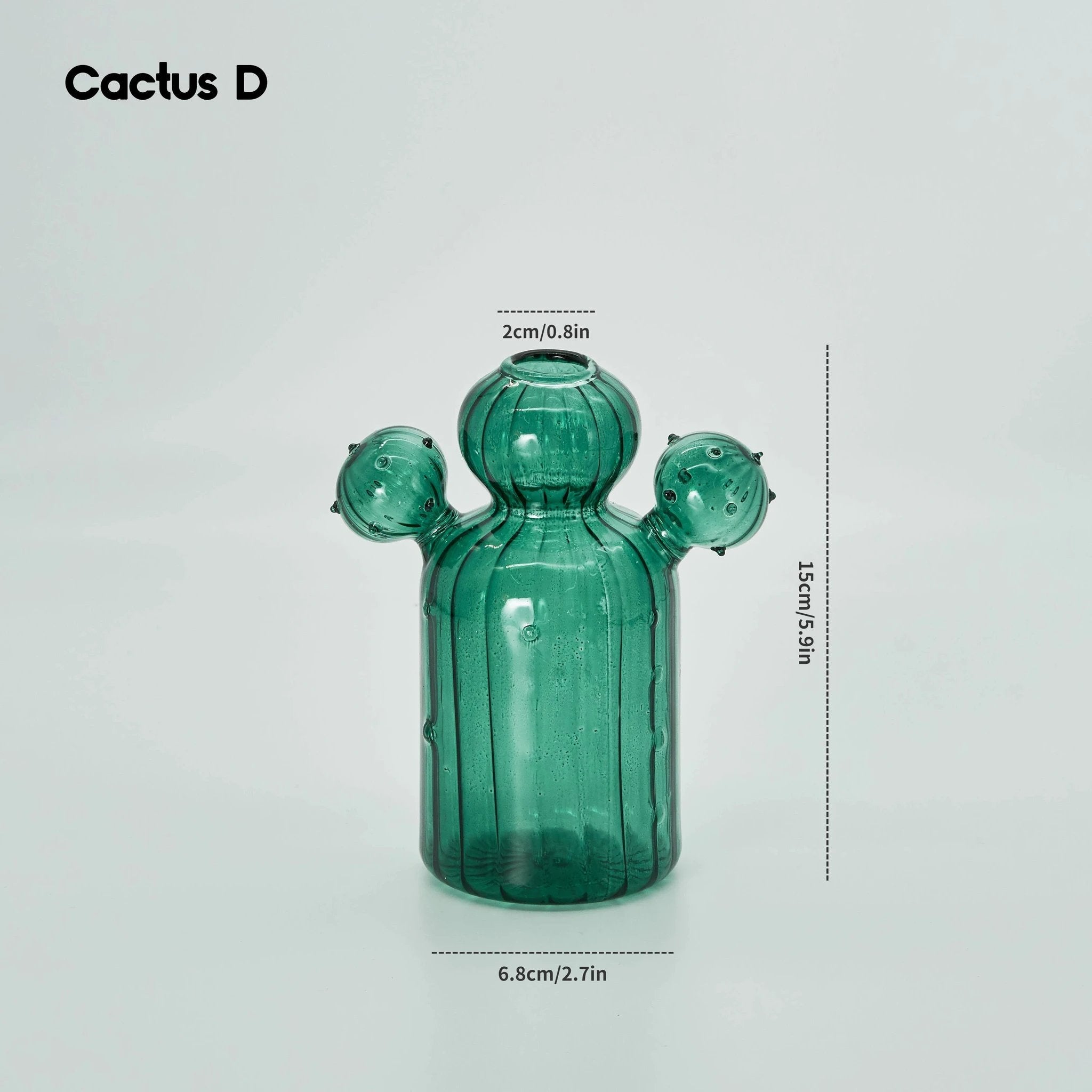 Cactus Glass Vase by Bowlift
