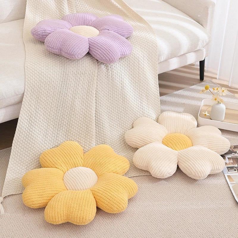 Fluffy Clover Flower Cushion by Bowlift