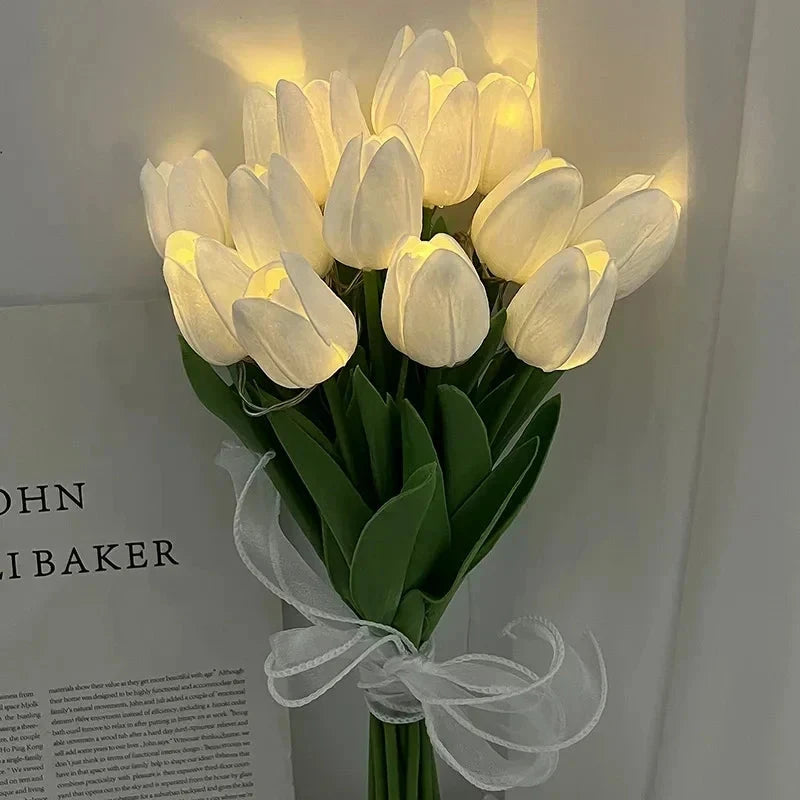 TulipGlow - Portable LED Tulip Night Light Bowlift by Bowlift