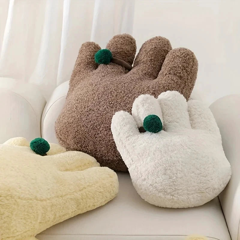 Fluffy Hand Cushions with Ring by Bowlift