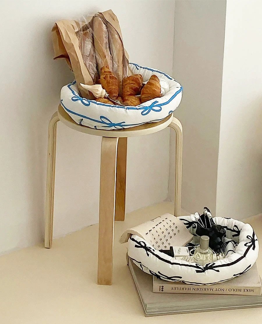 Ribbon Stripe Basket by Bowlift