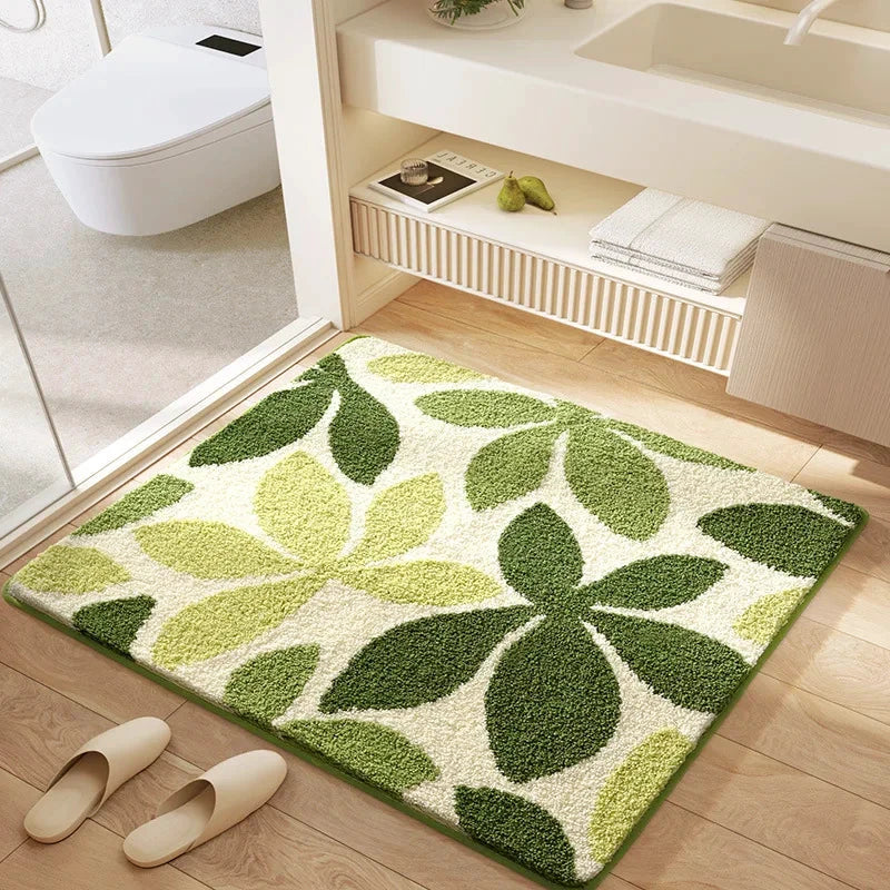 Flower Garden Bath Mat by Bowlift
