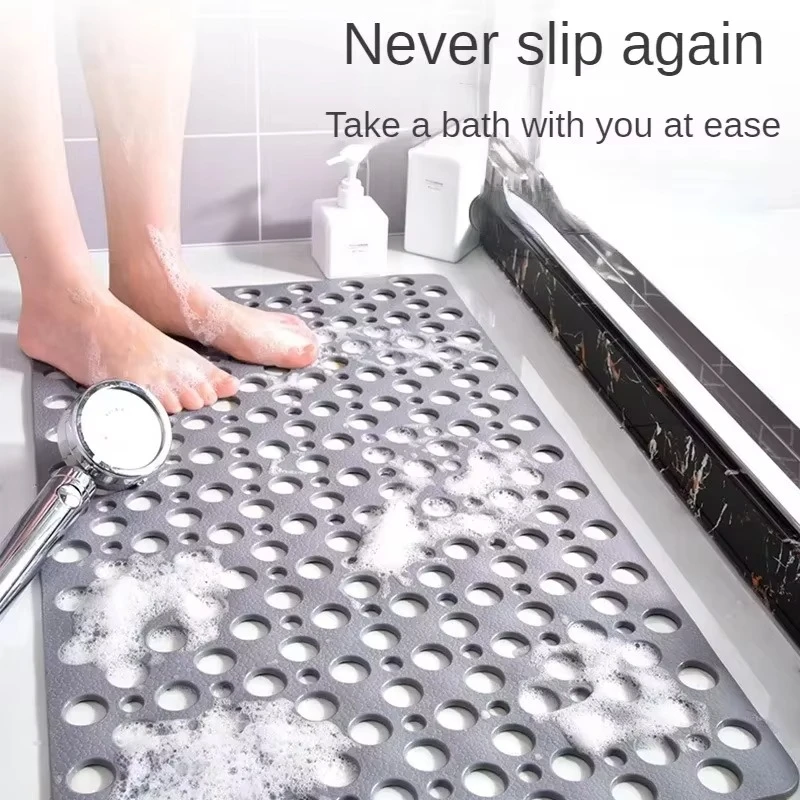 Extra-Porous TPE Non-Slip Shower Mat with Strong Suction, Anti-Mold, Machine Washable by BowLift