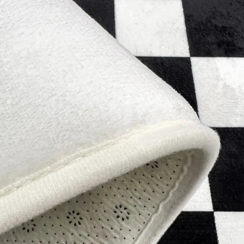 Plaid Wonky Rug by Bowlift