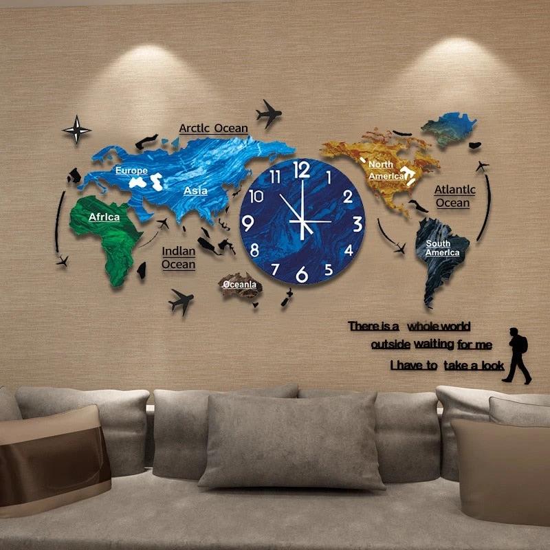 Artsy Time Unique Acrylic 3D DIY Wall Clock by BowLift