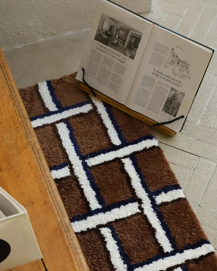 illustrative Grid Rug by Bowlift
