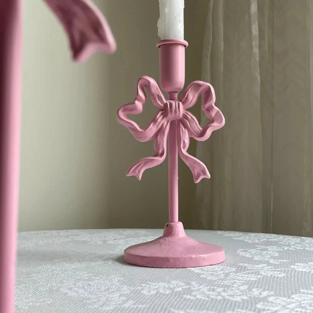 French Wrought Iron Candle Holder by Bowlift