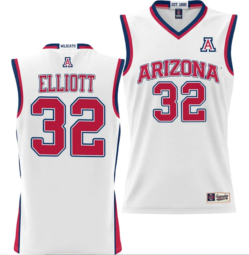 Sean Elliott Jersey #32 Arizona Wildcats NIL College Basketball Lightweight White by My store basketball