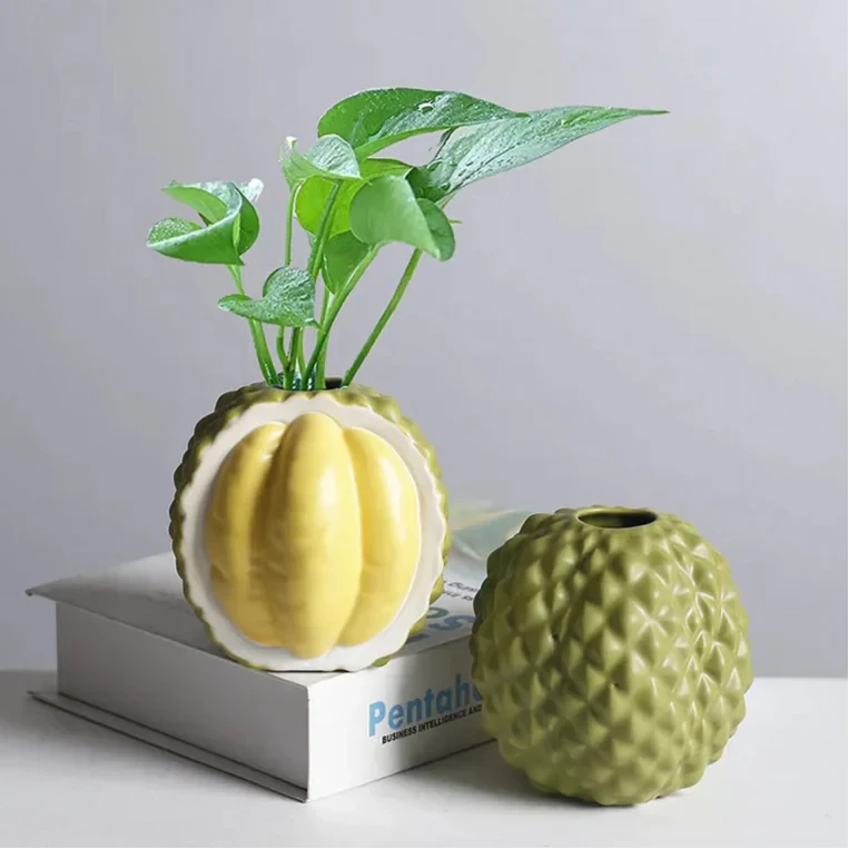 Durian-Shaped Ceramic Vase by Bowlift
