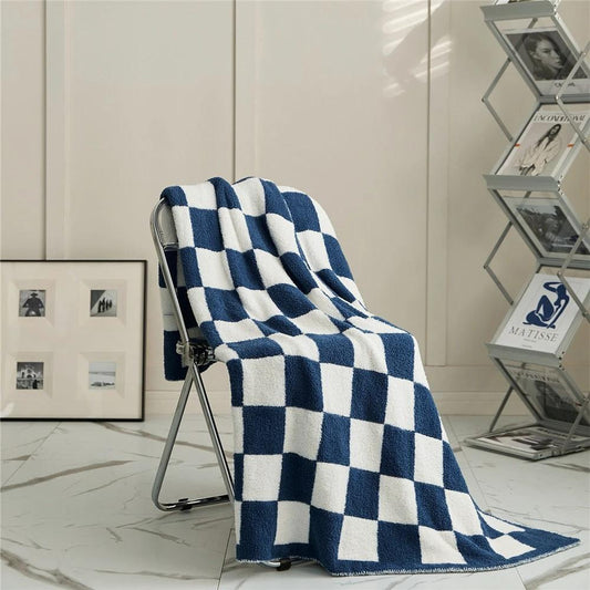 COLOURFUL CHECKERBOARD THROW by Bowlift