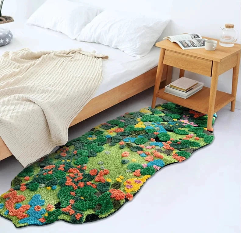 Moss Tufting Bathroom Mat by Bowlift