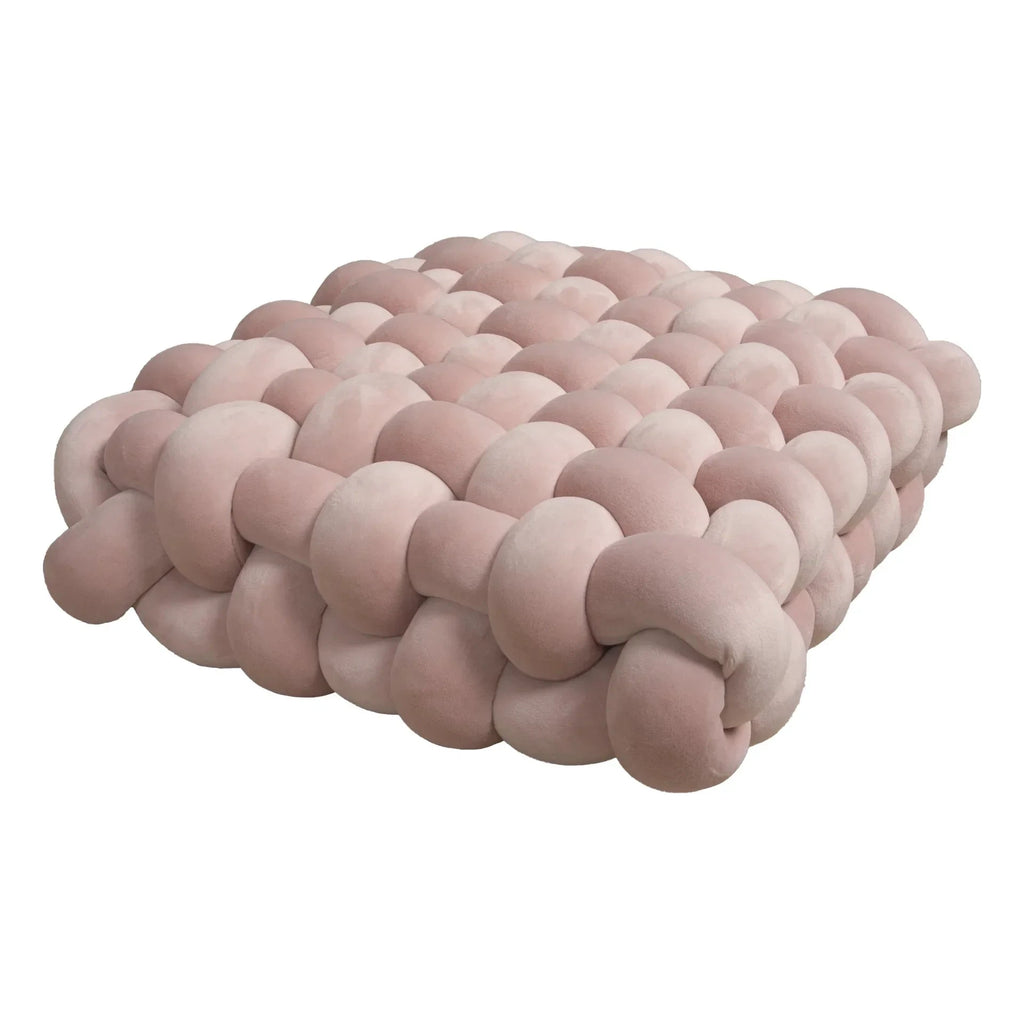 Chunky Woven Knot Cushion by Bowlift