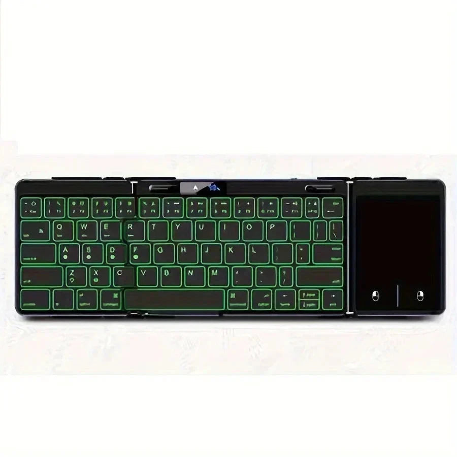 Foldable RGB Wireless Built-in Touchpad Backlit Travel Keyboard by BowLift