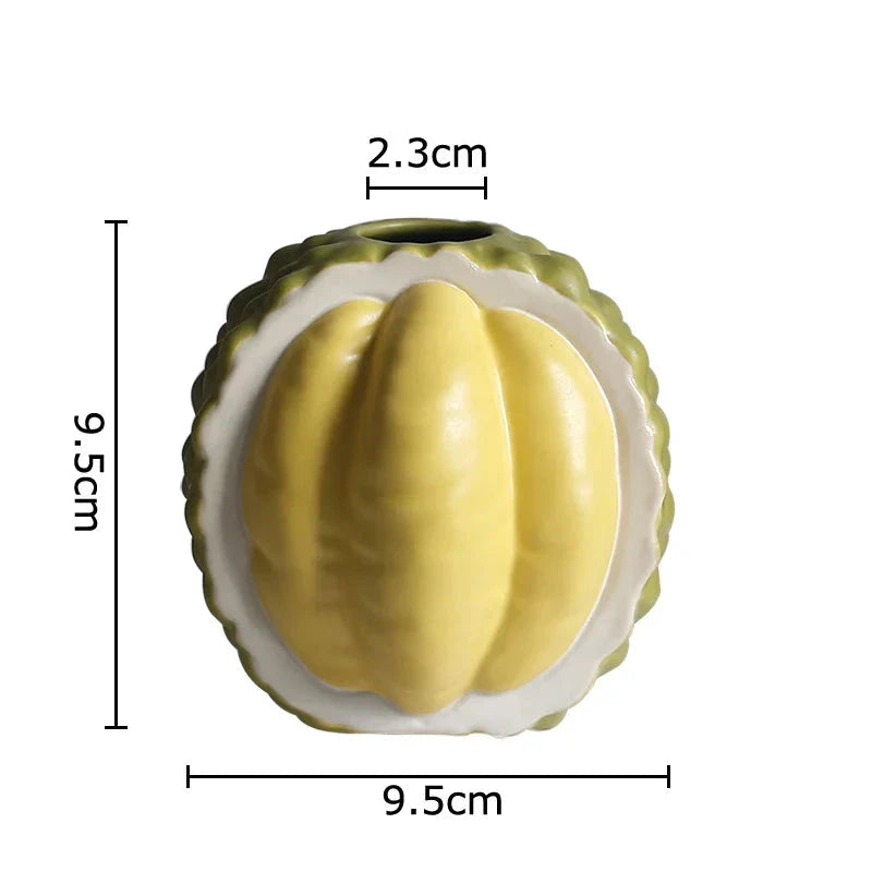 Durian-Shaped Ceramic Vase by Bowlift
