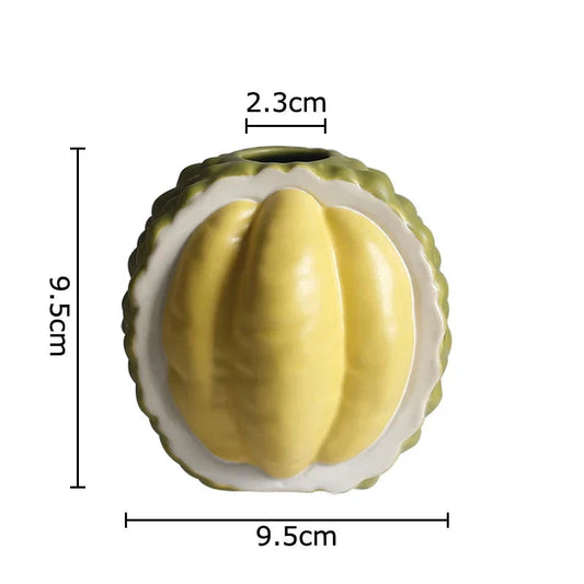 Durian-Shaped Ceramic Vase by Bowlift