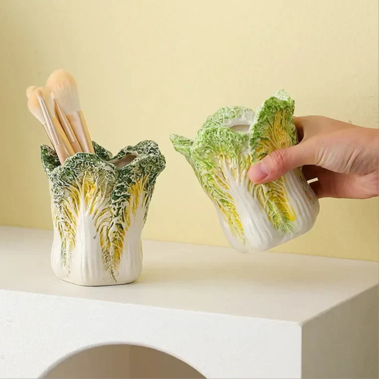 Chinese Cabbage Ceramic Jar by Bowlift