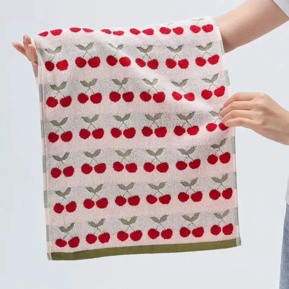 Cherry Cotton Towel by Bowlift